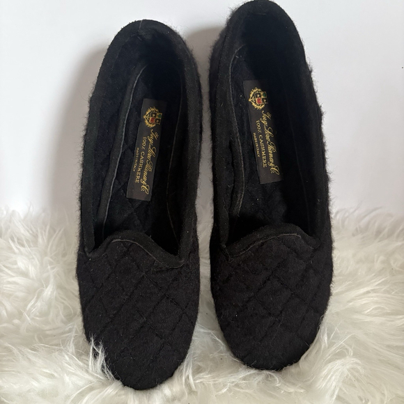 Loro Piana 100% Cashmere Slippers Quilted House Shoes Size 39/US 8-8.5 - Picture 6 of 9